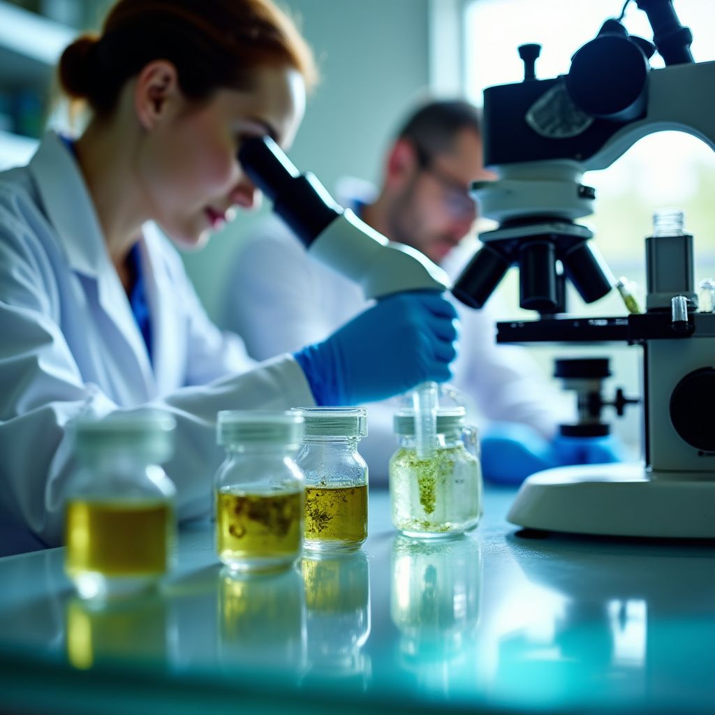 Analyse en laboratoire des composés végétaux