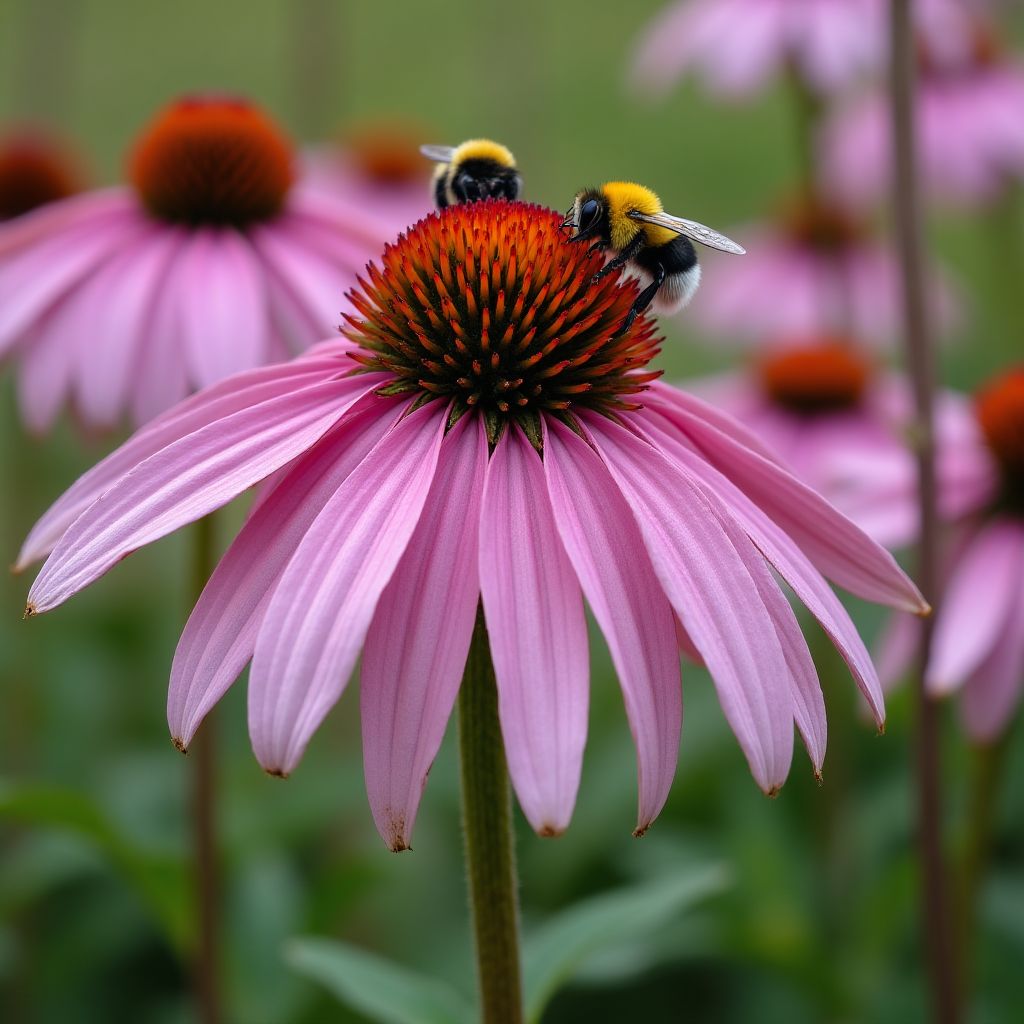 Fleurs d'échinacée en pleine floraison