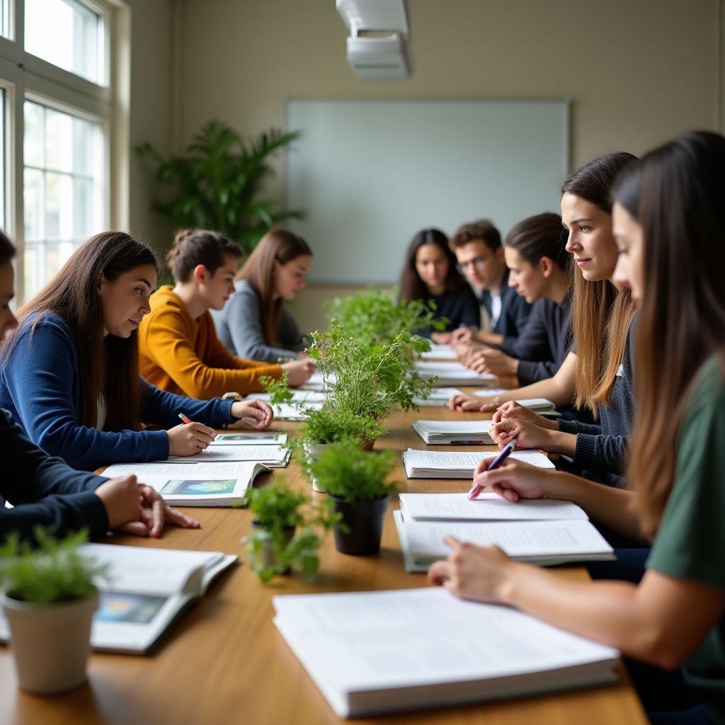 Étudiants en herboristerie